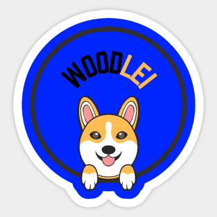 Woodlei Corgi Design Sticker